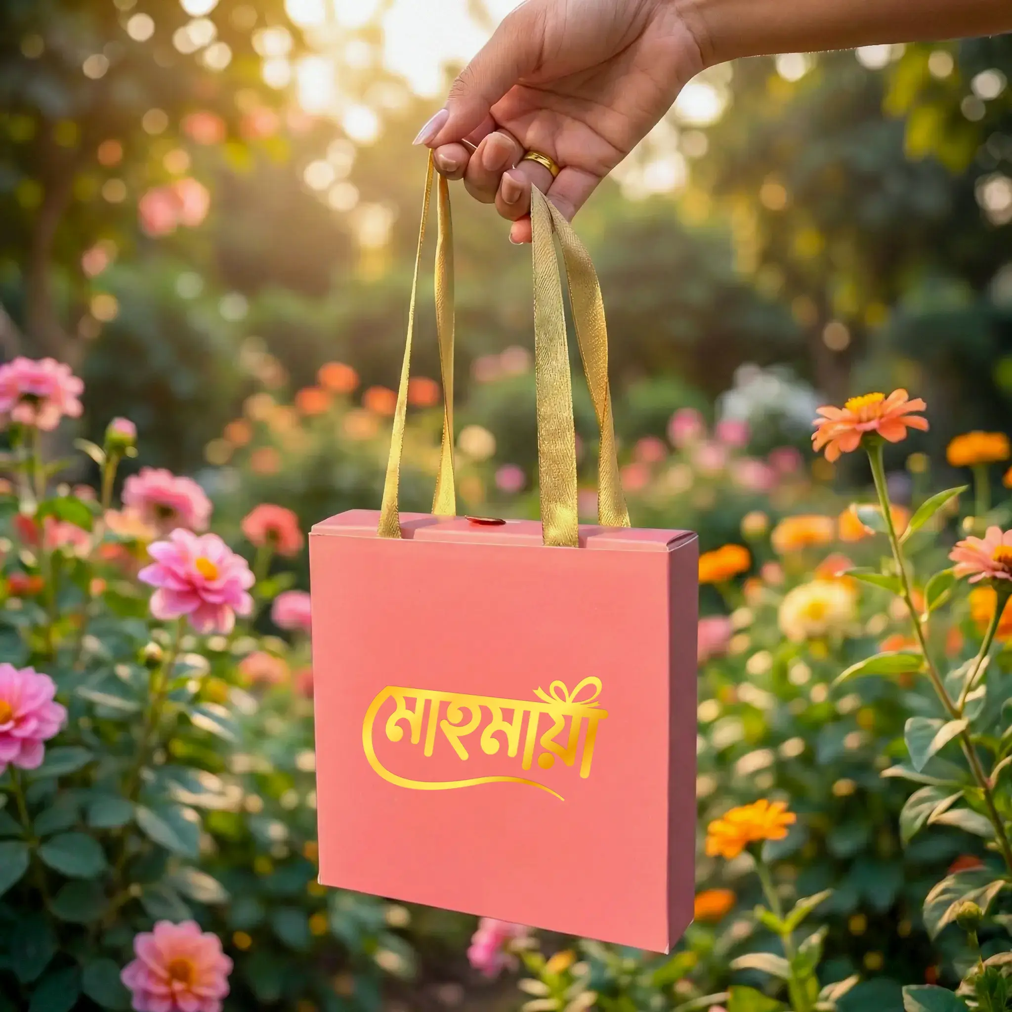 প্রবাস থেকে প্রেমিকার জন্য ভালোবাসা দিবসের শ্রেষ্ঠ উপহার (Pink Box & White Pendent) - Image 5