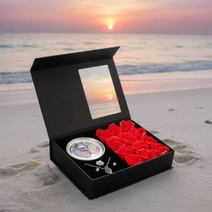 Luxury Eternal Rose & Love Pearl Combo Gift Box